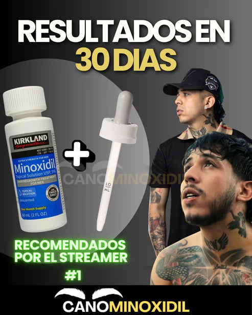 Minoxidil + Gotero Original – Más barba, más cabello, más confianza en ti mismo